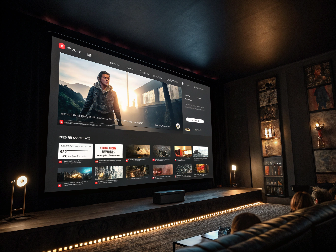 Pessoa satisfeita iniciando teste grátis IPTV no celular e na TV | teatroevaherz.com.br